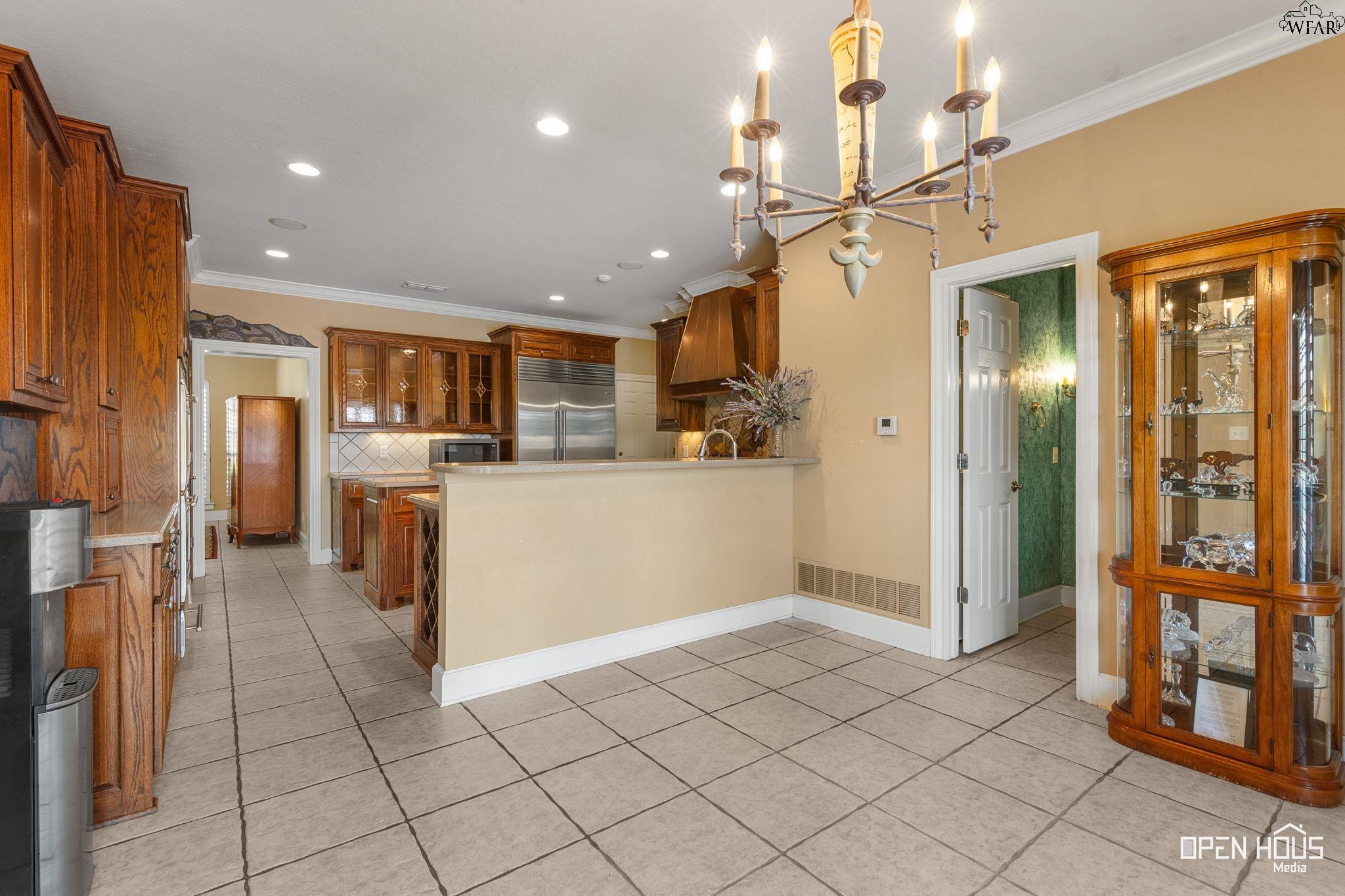 Kitchen open to living